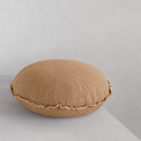 Flocca Macaron Linen Cushion - Carmel