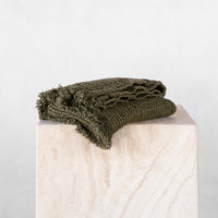 Flocca Linen Hand Towel - Armee
