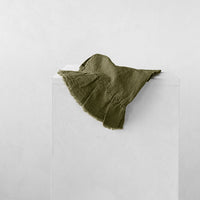 Kristine Linen Guest Towels - Armee