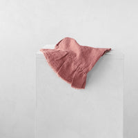 Kristine Linen Guest Towels - Rosa