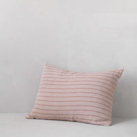 Basix Stripe Linen Pillowcase - Rosa/Floss
