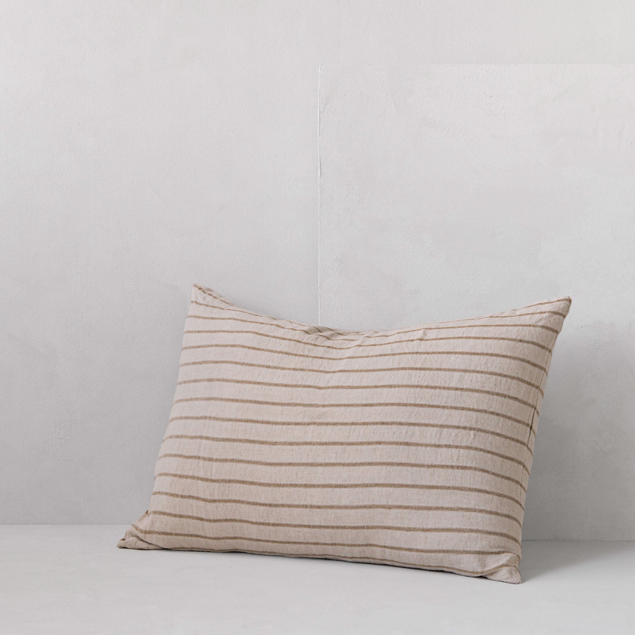 Stripe Linen Pillowcase | Brown Stripe | Hale Mercantile Co.