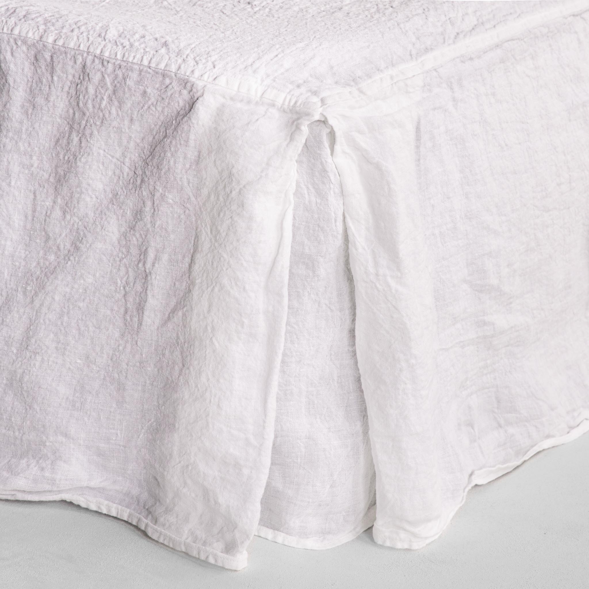 Linen Valance/Bed Skirt | Antique White | Hale Mercantile Co.