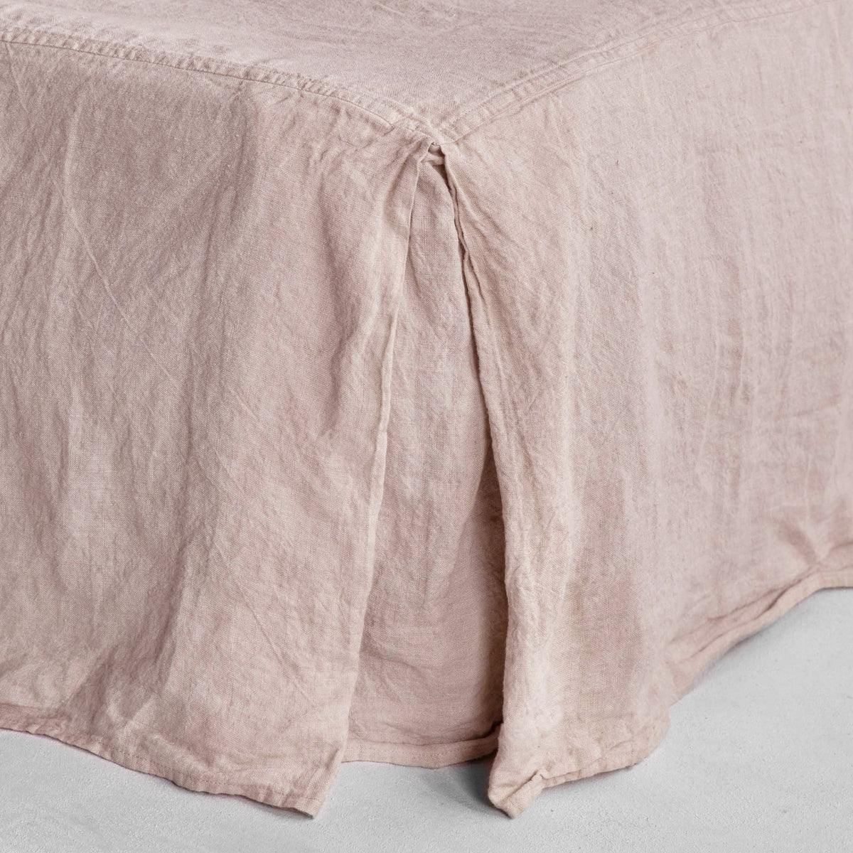 Basix Linen Bed Skirt/Valance - Floss