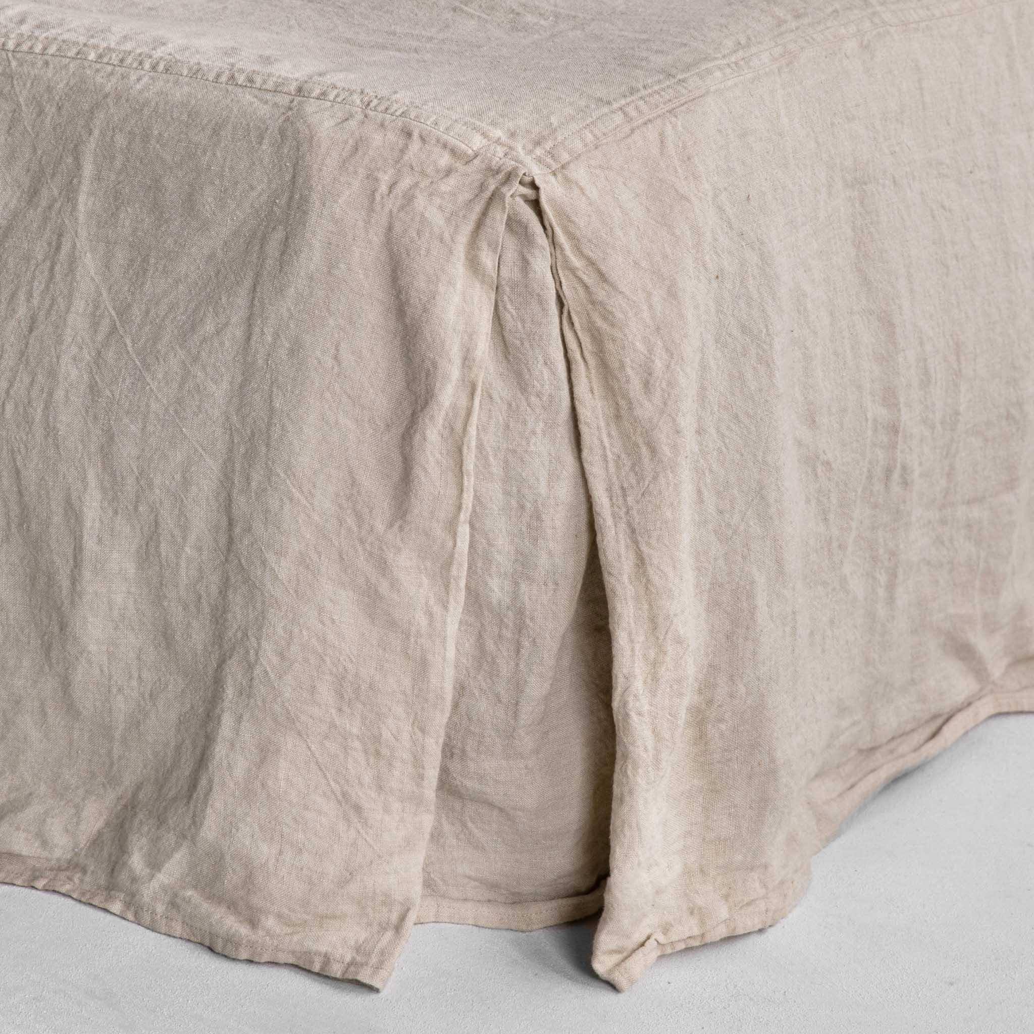 Linen Valance/Bed Skirt | Sandy Color | Hale Mercantile Co.