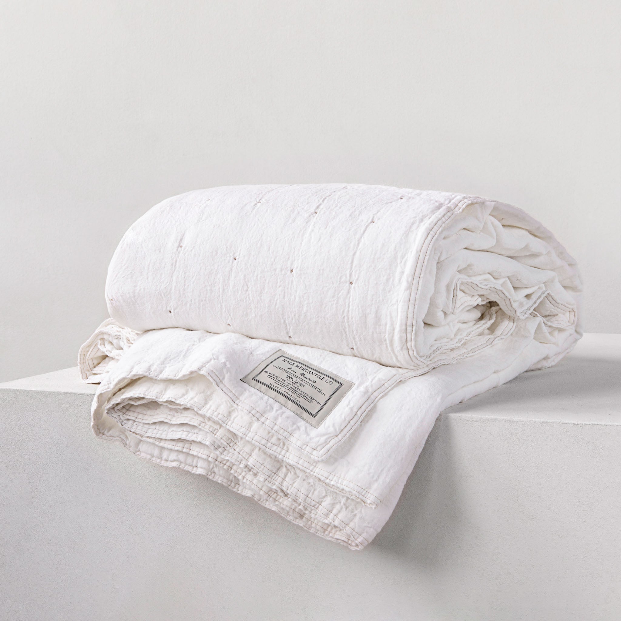 Linen Coverlet | Antique White | Hale Mercantile Co.