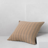 Basix Stripe European Linen Pillowcase - Carmel/Tempest