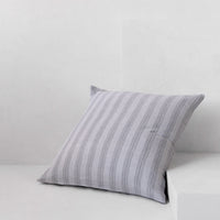 Basix Stripe European Linen Pillowcase - Tempest/Fog