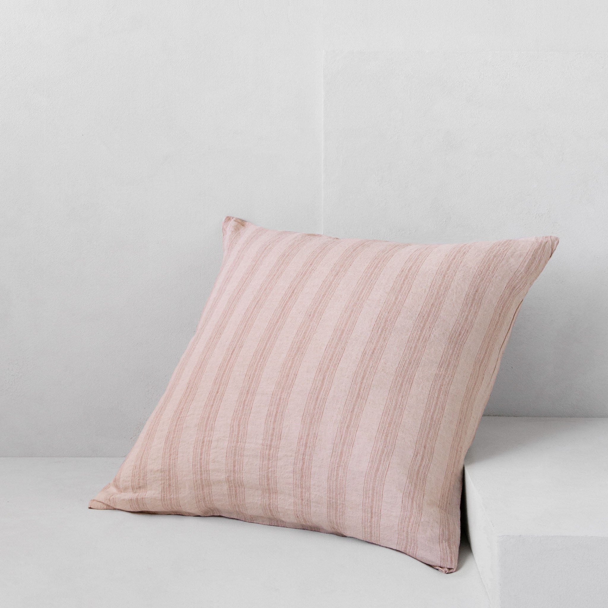 European Linen Pillowcases | Pink Stripe | Hale Mercantile Co.