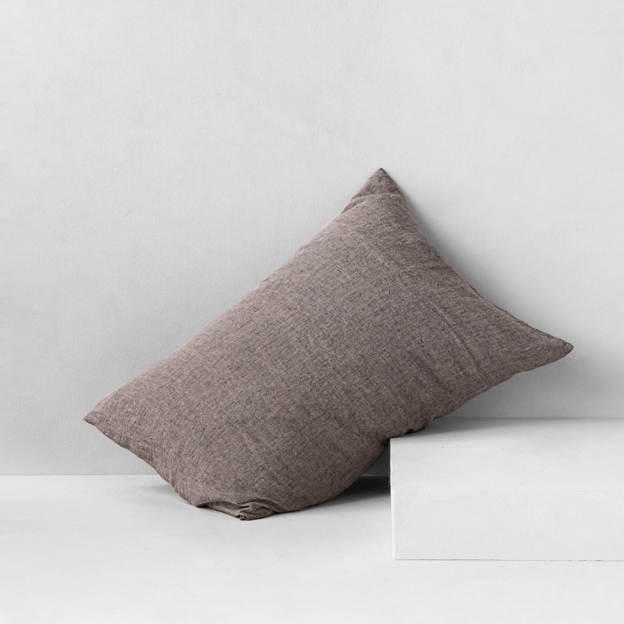 Basix Linen Pillowcase | Muted Black  | Hale Mercantile Co.