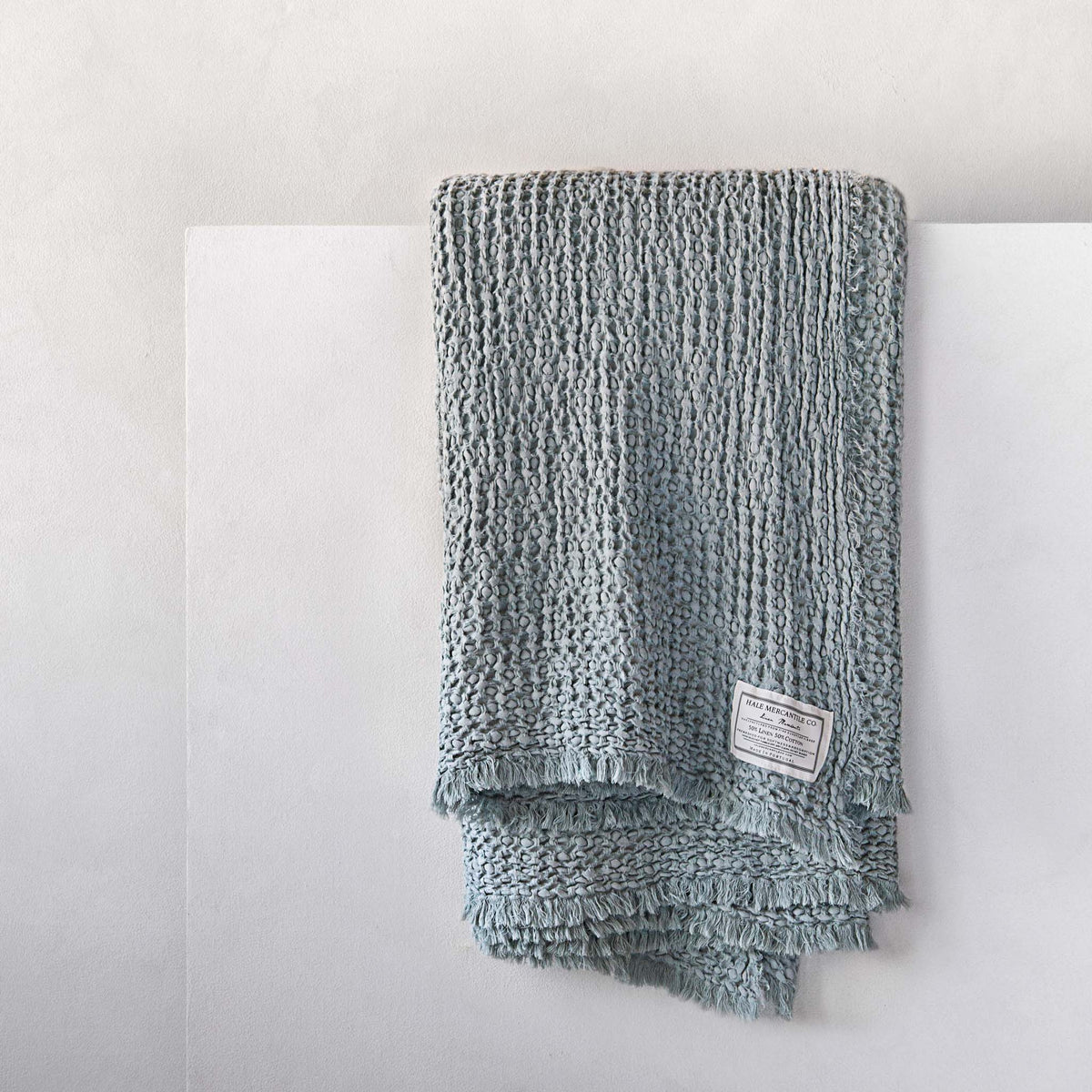 Linen Blanket Cornflower Blue Throw Hale Mercantile Co