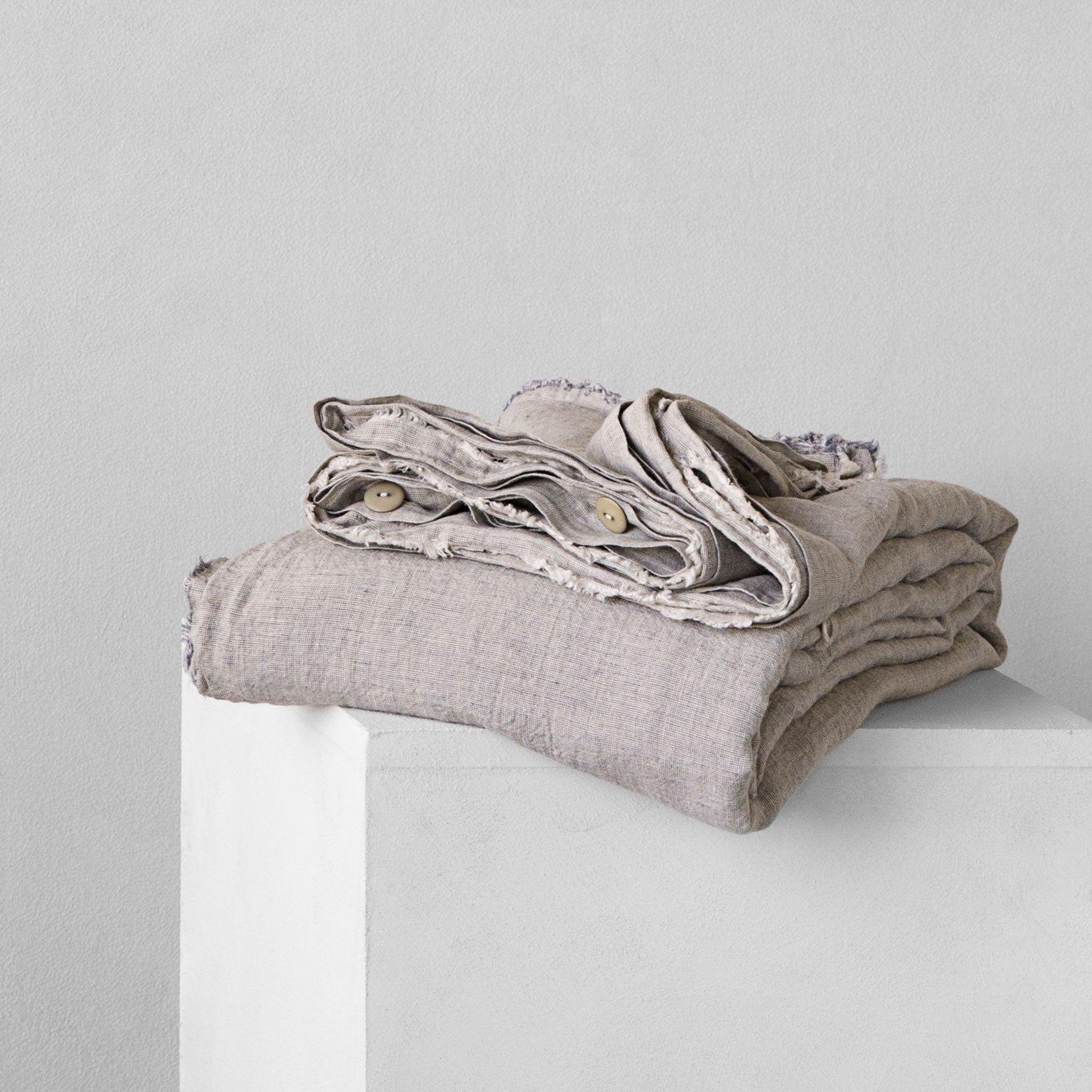 Linen Duvet Cover | Sandy Grey | Hale Mercantile Co.