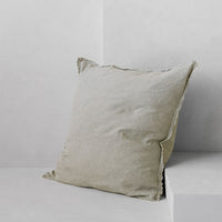 Flocca Linen Cushion - Argent