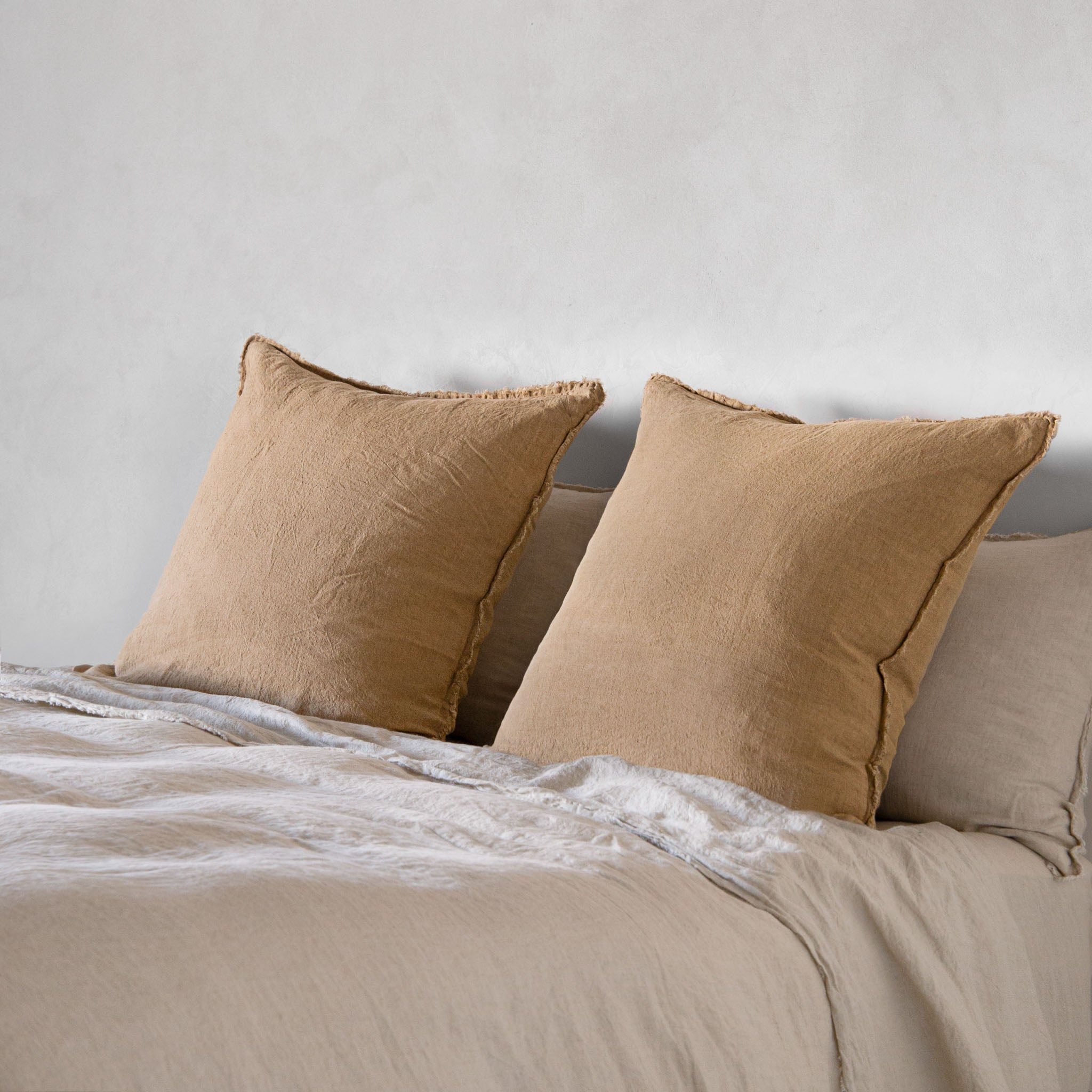 European Linen Pillowcases | Caramel Tone | Hale Mercantile Co.