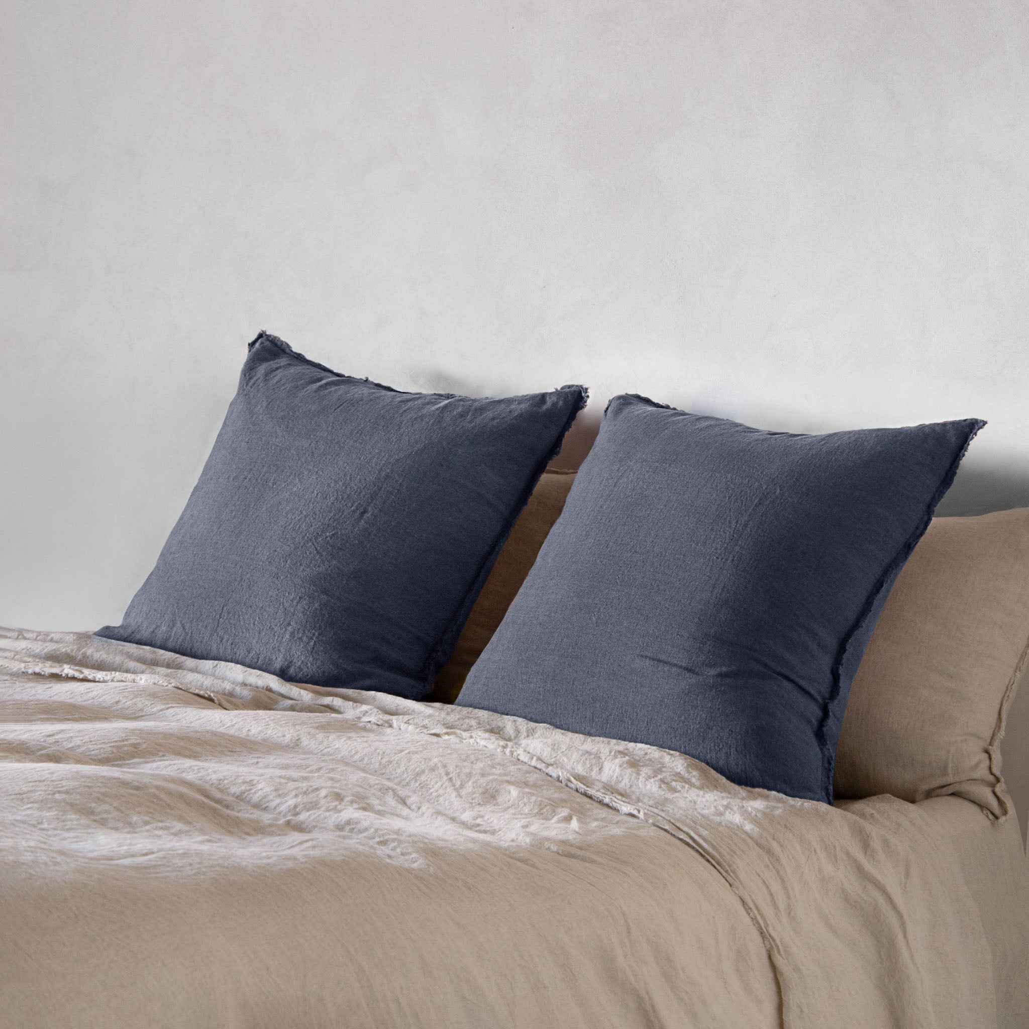 European Linen Pillowcases | Deep Sea Blue | Hale Mercantile Co.