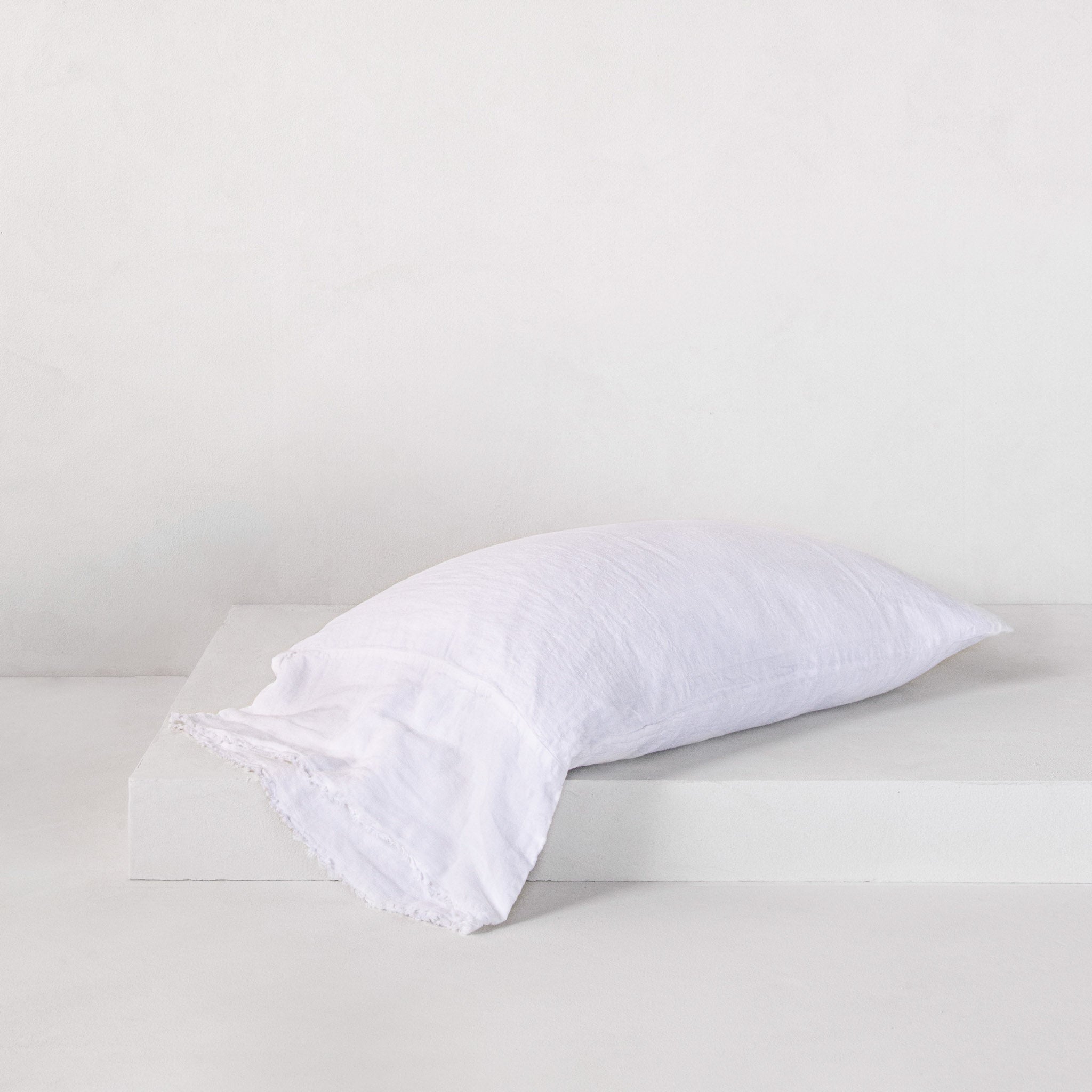 Long Linen Pillowcases | Antique White | Hale Mercantile Co.