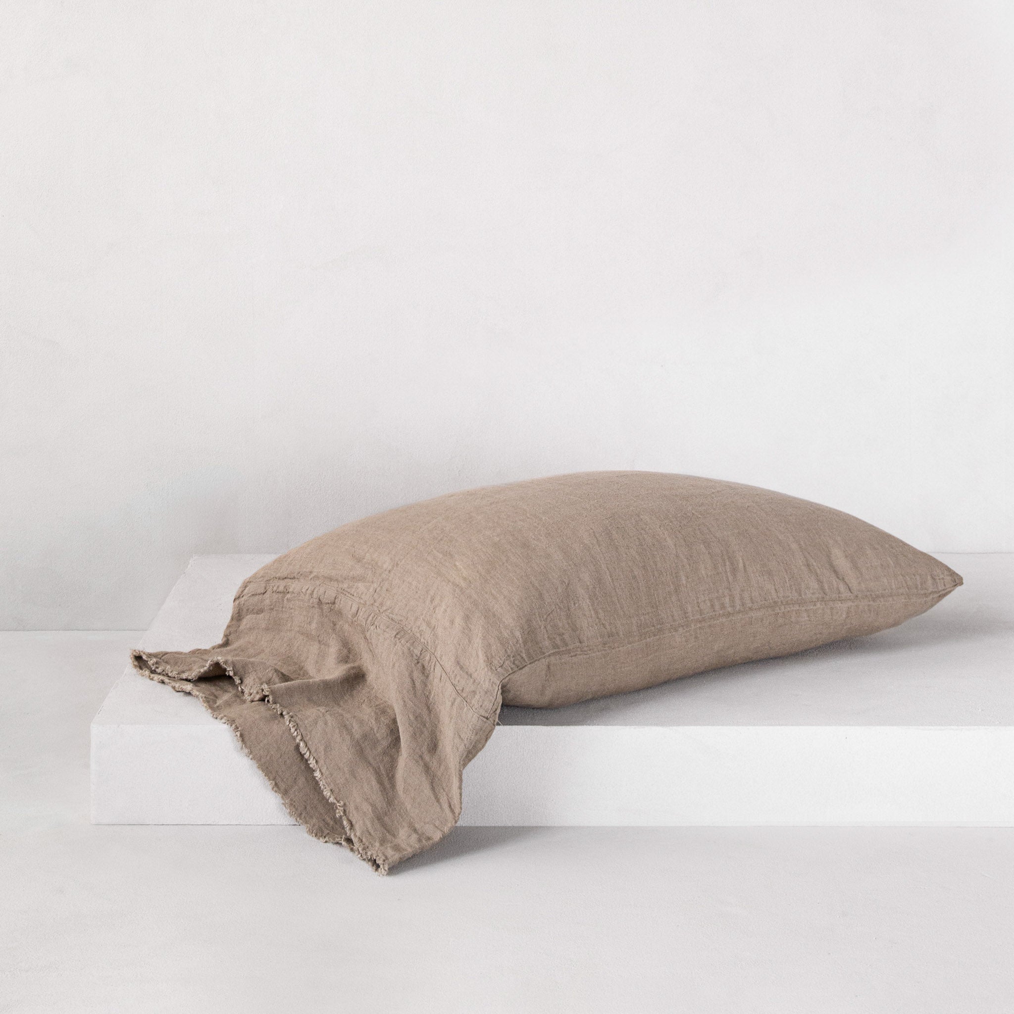 Long Linen Pillowcases | Classic Taupe | Hale Mercantile Co.
