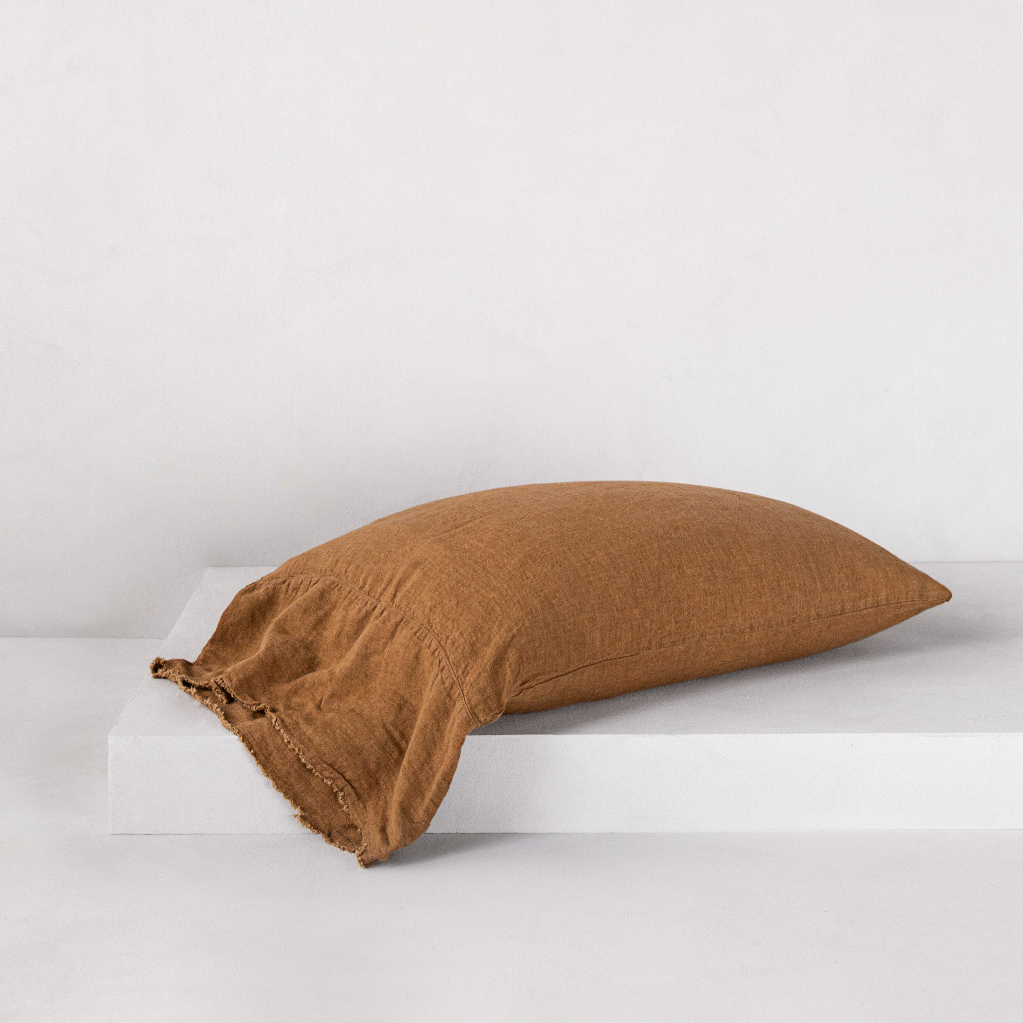 Long Linen Pillowcases | Rust Tone | Hale Mercantile Co.
