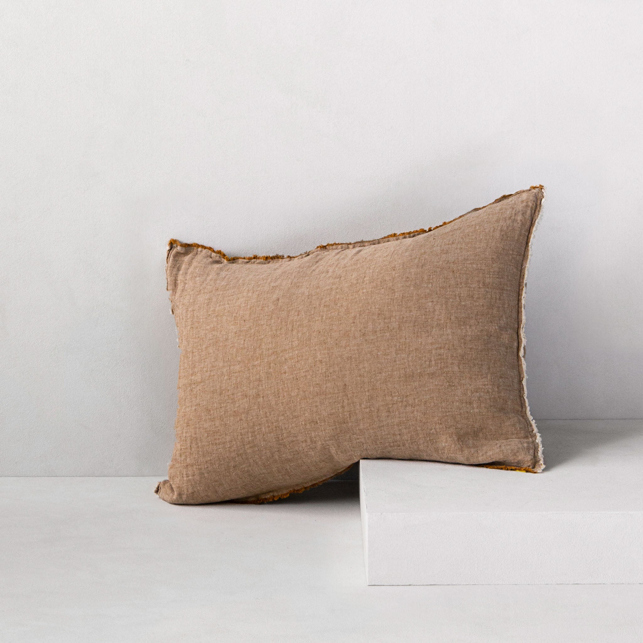 Flocca Linen Pillowcase | Rich Toffee | Hale Mercantile Co.