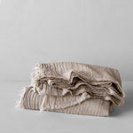 Crush Merino Wool  Blanket - Cep Melange