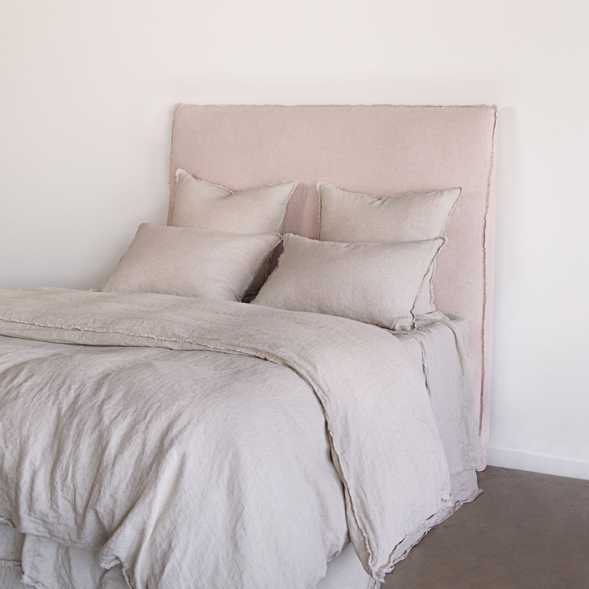 Linen Bedhead & Cover | Earthy Pink | Hale Mercantile Co.