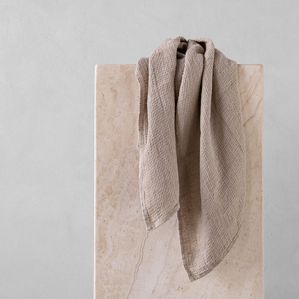 Linen Tea Towels, Earthy Wheat