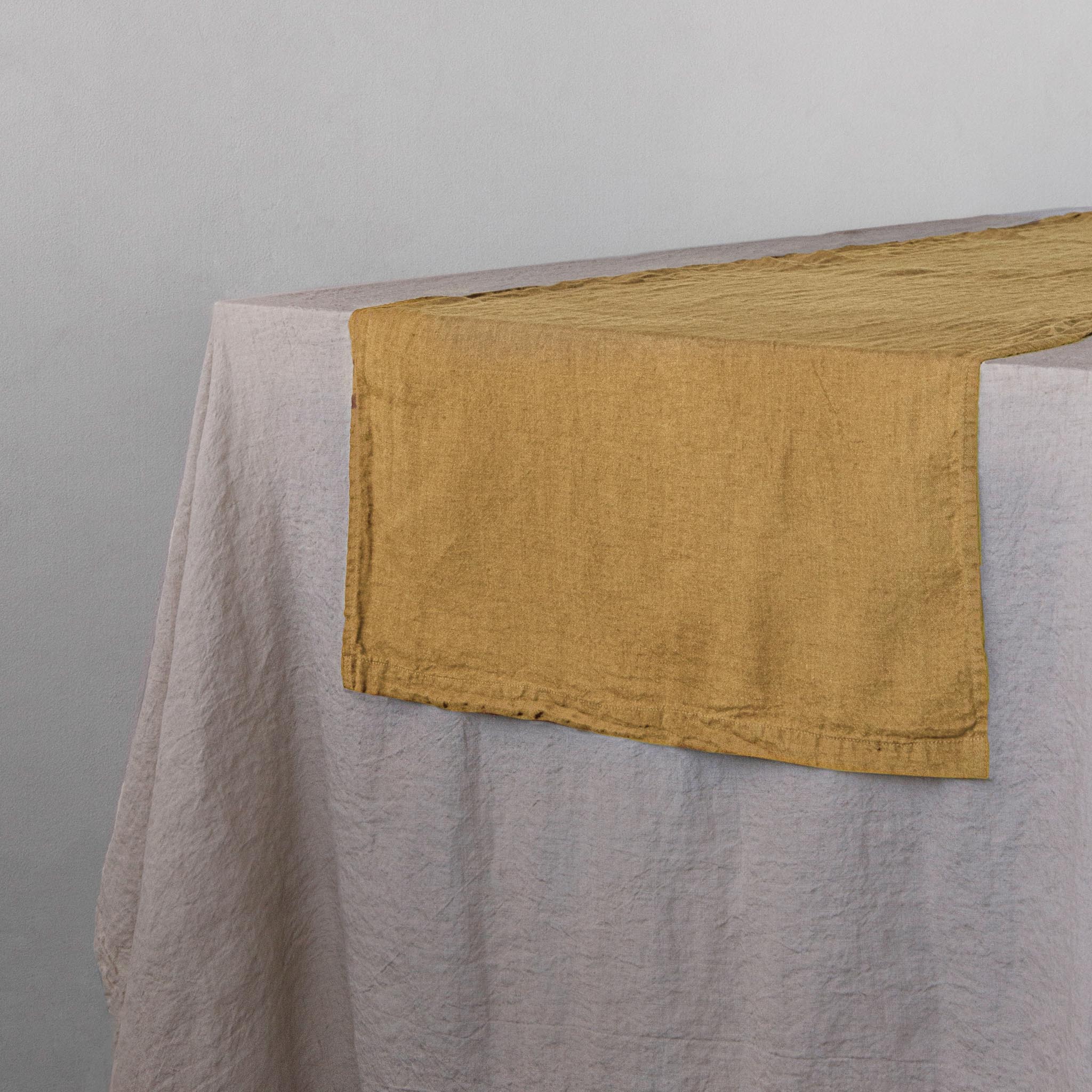 Linen Table Runner | Muted Gold | Hale Mercantile Co.