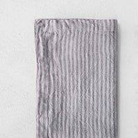 Basix Stripe Linen Napkin - Tempest/Fog