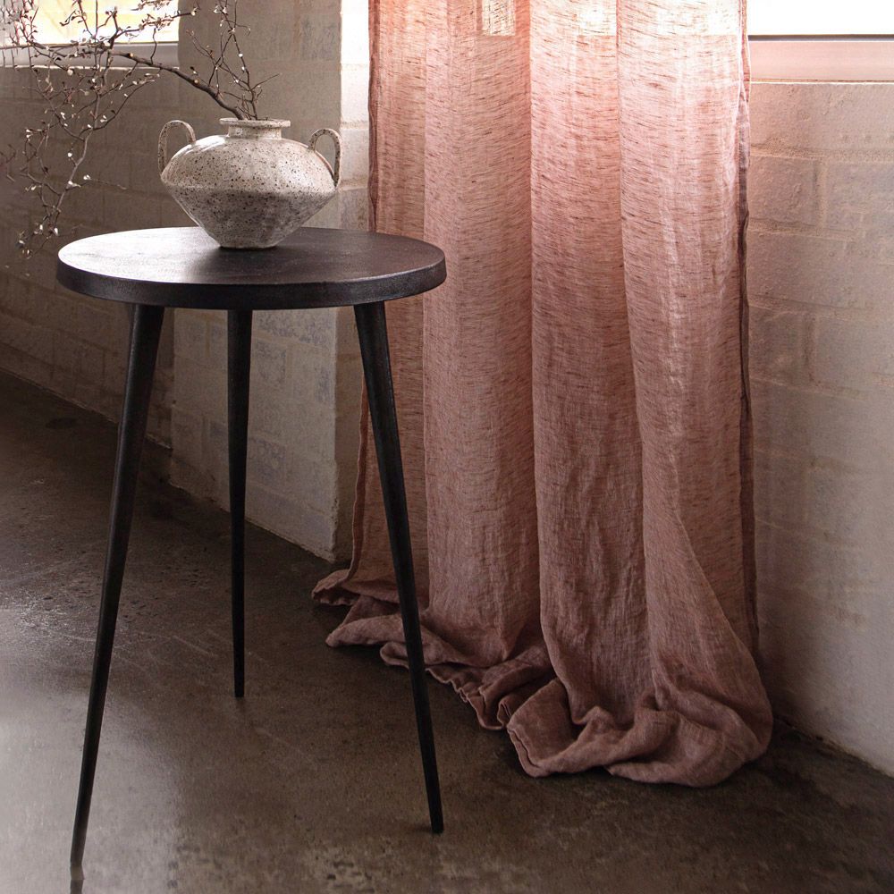 Linen Curtains | Clay Pink Sheer Curtains | Hale Mercantile Co.